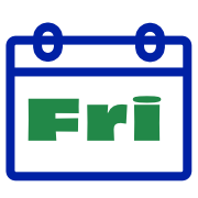 Calendar icon with Friday