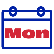 Calendar icon with Monday