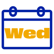 Calendar icon with Wednesday
